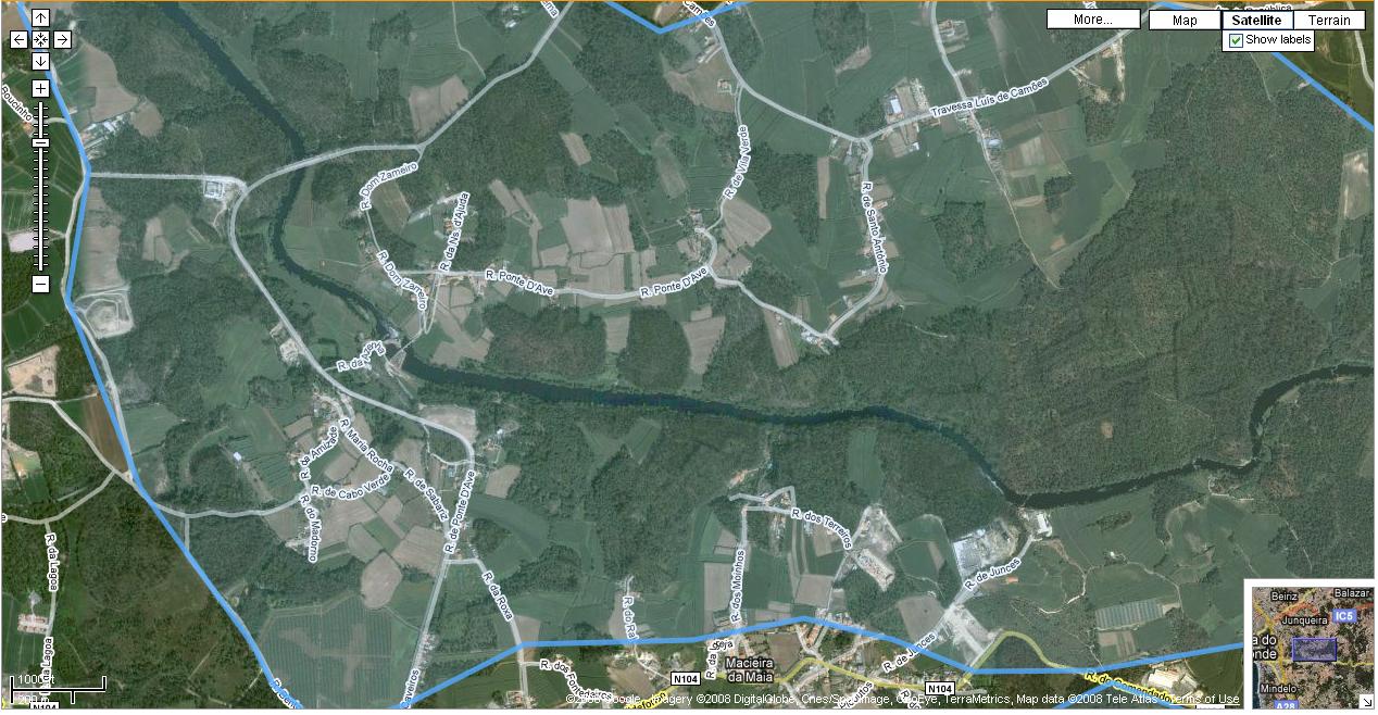 Mapa de Cavadas