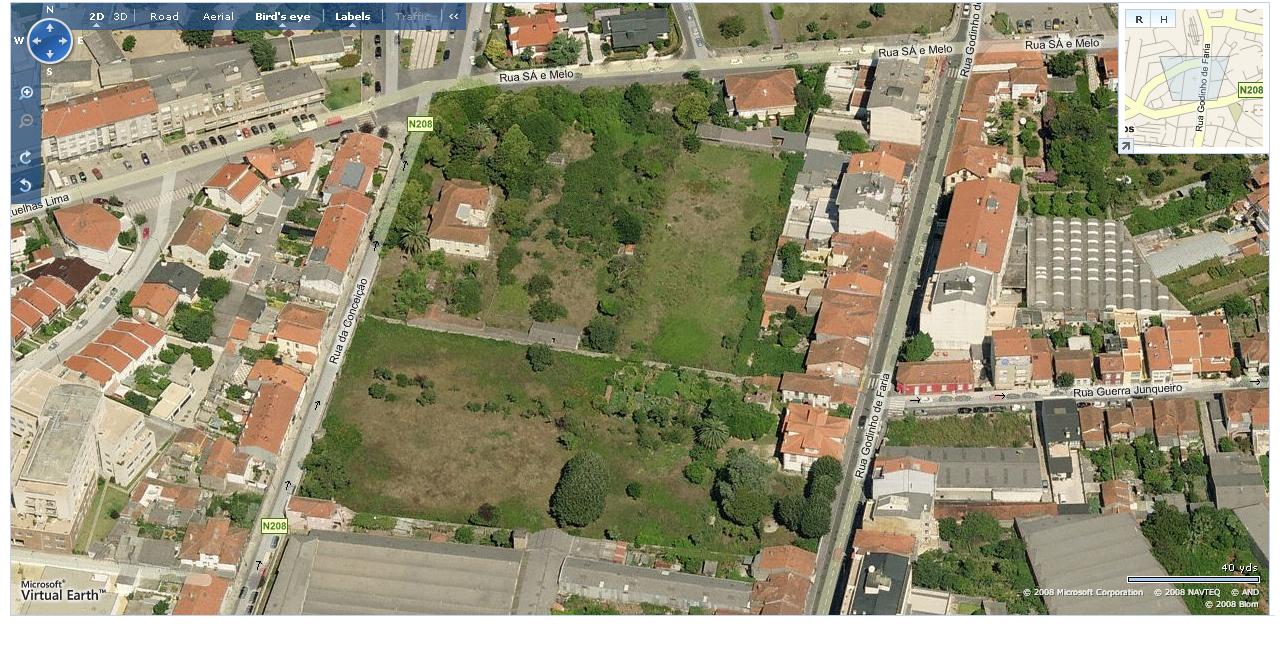 Mapa de Envolvente do largo da Ermida em S. Mamede de Infesta