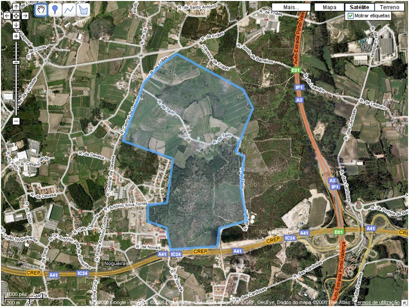 Mapa de Lugar de Taím