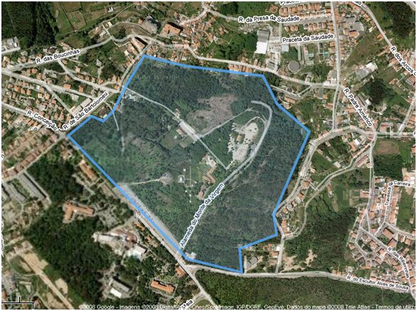 Mapa de Monte da Virgem