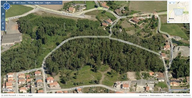 Mapa de Núcleos de Moinhos de Alvura