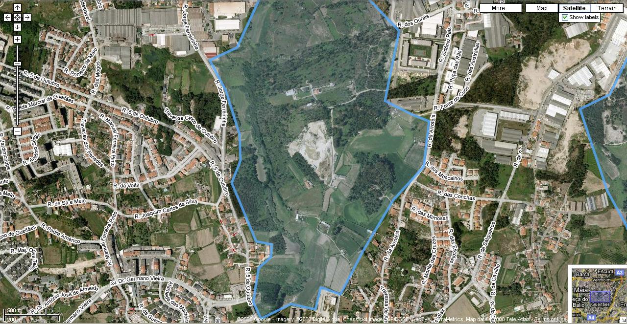 Mapa de Parque da Vessada