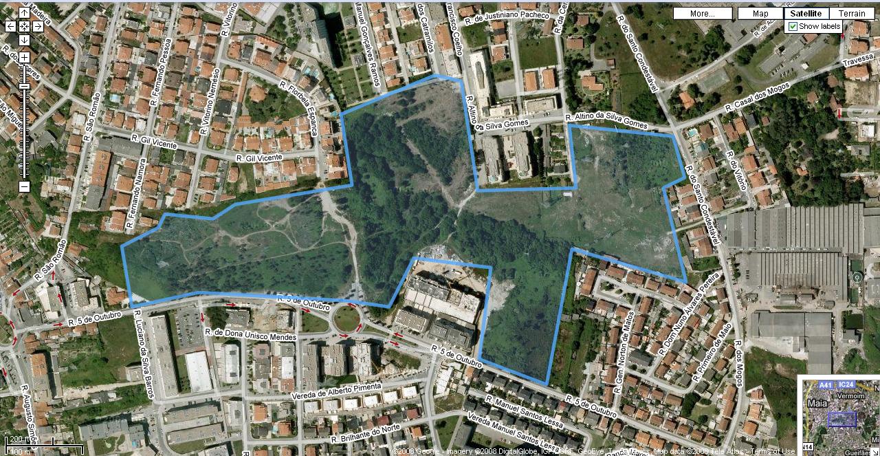 Mapa de Parque dos Maninhos