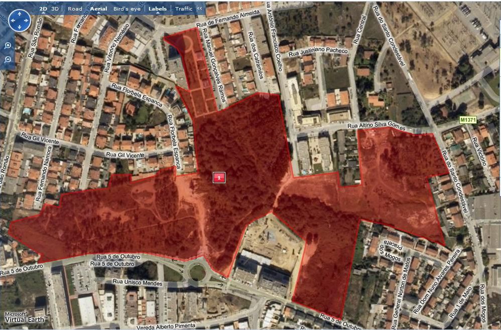 Mapa de Parque dos Maninhos