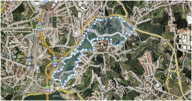 Mapa de Parque Oriental