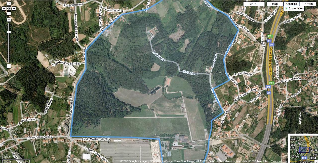 Mapa de Quinta do Mosteiro de Grijó
