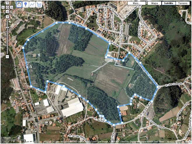 Mapa de Quinta do Mosteiro de Pedroso