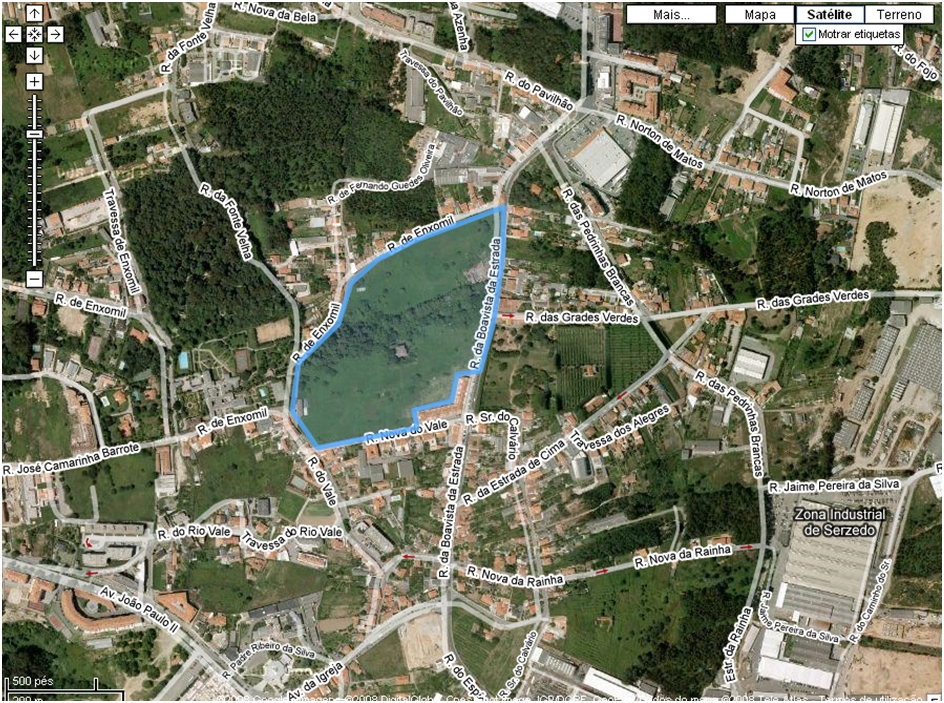 Mapa de Quinta dos Ananases