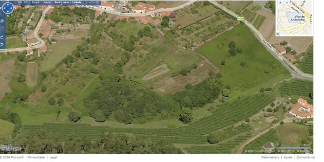 Mapa de Quinta dos Condes Paço Vitorino (ou Quinta de Baixo)