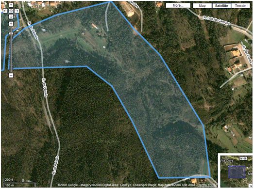 Mapa de Ribeira de Painçais