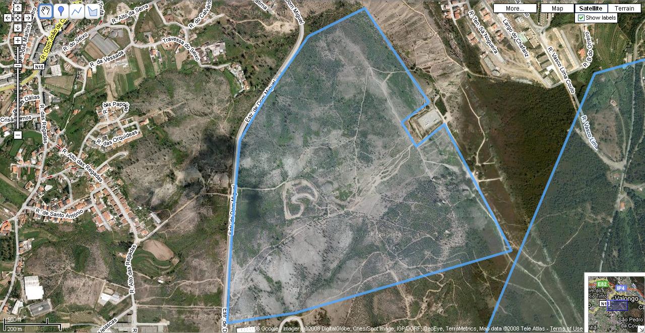 Mapa de Terrenos do Ex-Sanatório Montalto