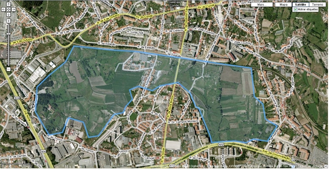 Mapa de Zona agrícola em S. Mamede de Infesta